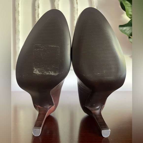 Lauren Ralph Lauren Zabrina Leather Pumps 3.5" Heels Chocolate Brown Size 6.5 B - Picture 3 of 11